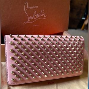 Christian Louboutin Blush Pink Wristlet Wallet